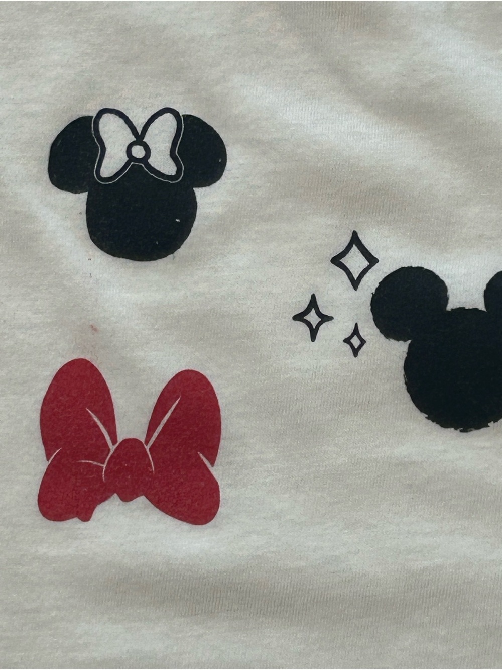 Disney Mickey & Minnie Mouse Graphic T Shirt Womens Size Small White Short Sleev - Picture 8 of 10